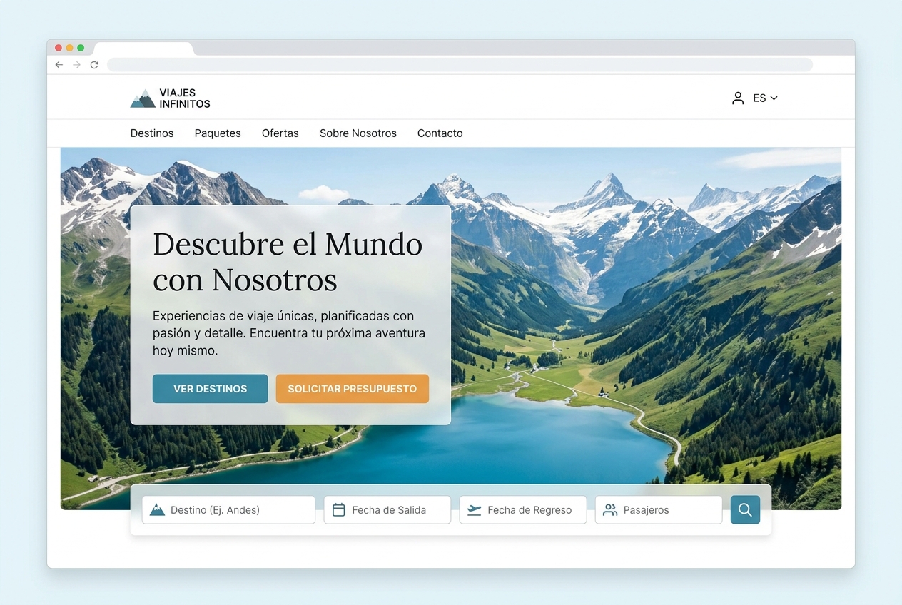 Nómada Travel Agency Mockup